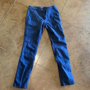 Loft straight fit navy blue pants